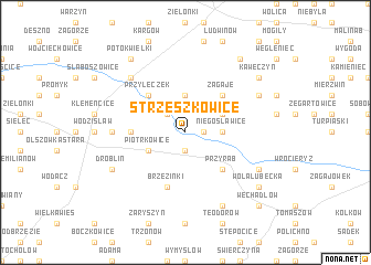 map of Strzeszkowice