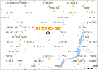 map of Strzeszkowo