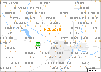 map of Strzeszyn