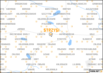 map of Strzygi