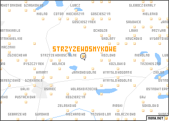 map of Strzyżewo Smykowe