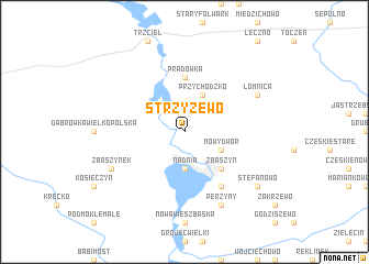 map of Strzyżewo