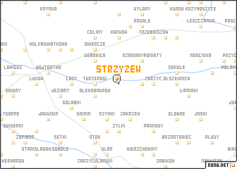 map of Strzyżew