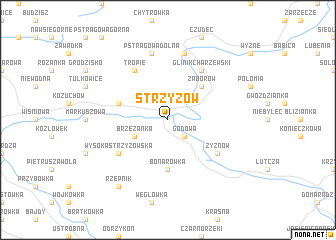 map of Strzyżów