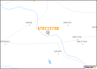 map of Strzyżyno