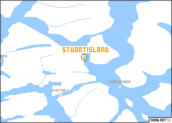 map of Stuart Island