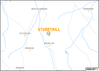map of Stuart Mill
