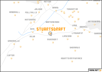 map of Stuarts Draft