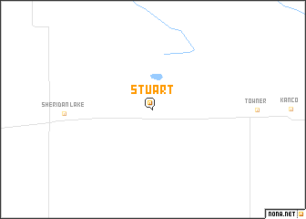 map of Stuart