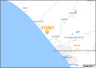 map of Stuart