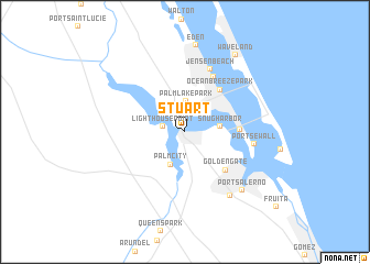 map of Stuart