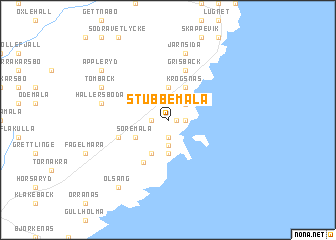 map of Stubbemåla