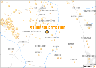 map of Stubbs Plantation