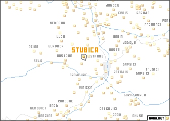 map of Stubica