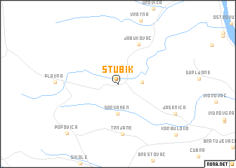 map of Štubik