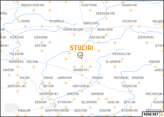 map of Stučiai