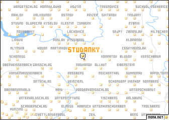 map of Studánky