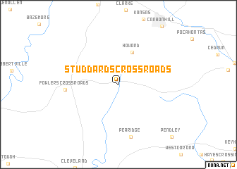 map of Studdards Crossroads