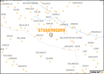 map of Studena Gora