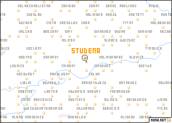 map of Studená