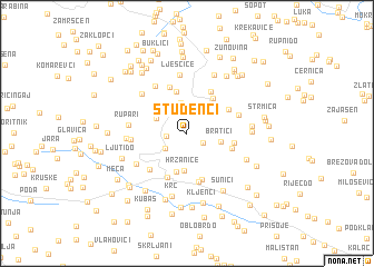 map of Studenci