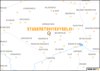 map of Studenetskiye Vyselki