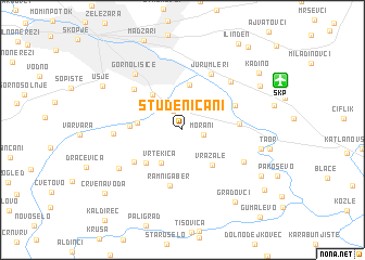 map of Studeničani