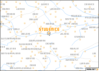 map of Studenice