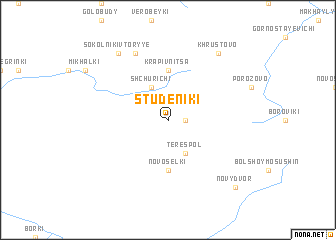 map of Studeniki