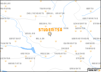 map of Studenitsa