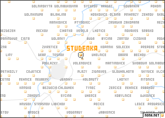 map of Studénka