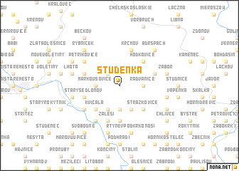 map of Studénka