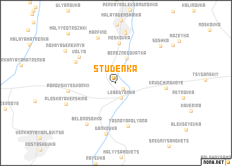 map of Studënka