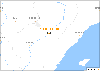 map of Studënka