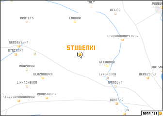 map of Studënki