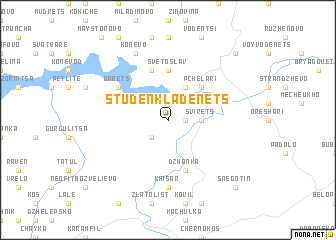 map of Studen Kladenets