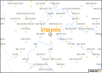 map of Studenne