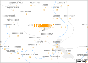 map of Studënovka