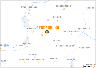 map of Studënovka