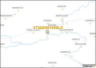 map of Studënoye Pole