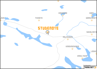 map of Studënoye