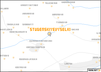 map of Studenskiye Vyselki