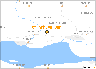 map of Studënyy Klyuch