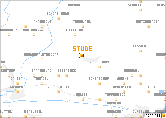 map of Stüde