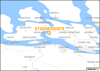 map of Studimenskoye