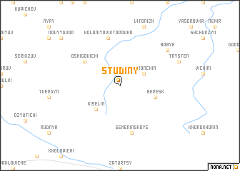 map of Studiny