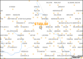 map of Študlov
