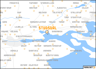 map of Studsdal