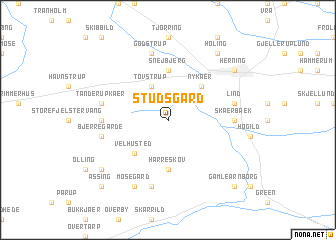 map of Studsgård