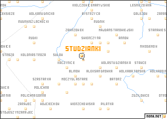 map of Studzianki